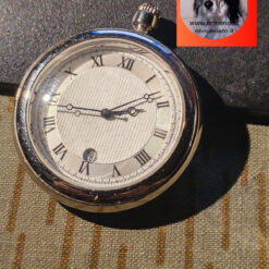 Orologio acciaio da taschino con datario